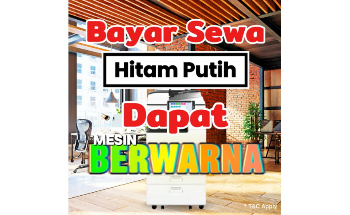 Bayar sewa hitam putih ， Dapat mesin berwarna